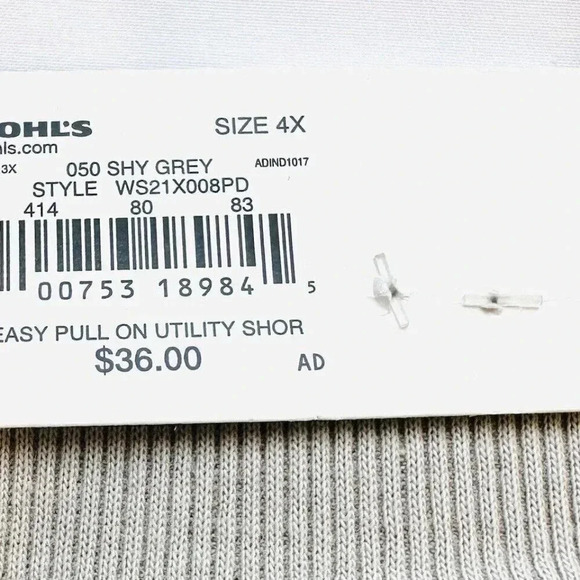 NWT SONOMA Women Pockets Ultra Waistband Easy Pull On Utility Shorts Plus Sz 4X - Picture 3 of 6